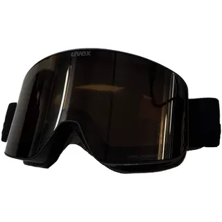 Uvex pyrit P - Skibrille für Damen und Herren - Filterkategorie 2 - vergrößertes, beschlagfreies Sichtfeld - schwarz matt dl/pola-klar - one size