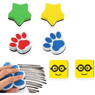 ZUWIJEQ 6 Pcs Whiteboard schwamm, Mini whiteboard reiniger, Whiteboard schwamm magnetisch, Tafelschwamm,Whiteboard Schwamm Magnetisch Magnetische Whiteboardlöscher für Klassenzimmer, Büro und Zuhause