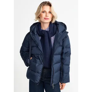 Rich & Royal Steppjacke, mit Kapuze, blau