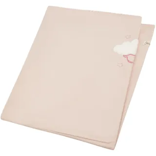 Sterntaler Babydecke Hase Hanni 100x75cm - Schmusedecke im Flauschigen Material Mix mit Jersey und Applikation - Kuscheldecke zum Wenden - ab Geburt - Mädchen Geschenk Idee, quarzrosa