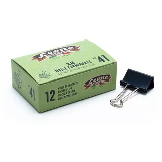 12 Federn Schwarze Briefbeschwerer Löwe Der Ära - 41 mm - Box aus recyceltem Karton