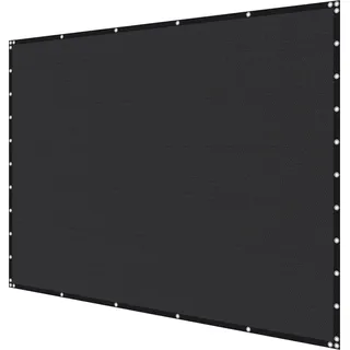 90% Sun Shade Cloth Privacy Screen 10 x 10 ft for Patio Garden (Black) - Schwarz