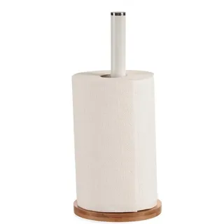Kinvara Küchenrollenhalter Weiß , Metall , 4.5x30x15.5 cm , Küchenzubehör, Küchenhelfer, Küchenrollenhalter