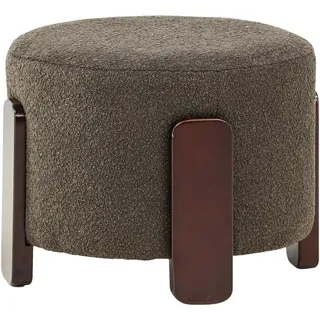 Livetastic Pouf Braun, Dunkelgrau, Füllung: Schaumstoff, 52.5x43x52.5 cm