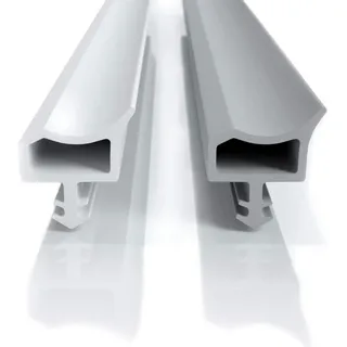 40m (8x5m) Premium-Zugluftstopper für Türen und Fenster weiß-grau