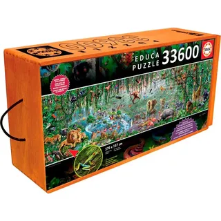 Educa Wildtier Puzzle Aus Holz 33600 Stücke - Multicolor - One Size
