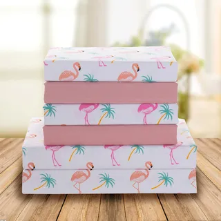 Elegant Comfort Caribbean Joe Bettwäsche-Set für alle Jahreszeiten in leuchtenden Farben Full Flamingo