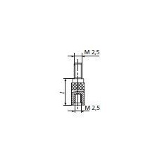 Mahr 4360256 912 Messspindelverlängerung für Marcator-Indikator, Länge 75 mm