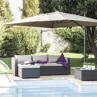 Sonnenschirm A Arm Sonnenschirm Garten 3x3 MT Dezentrale Gartenlaube Ecru 273V