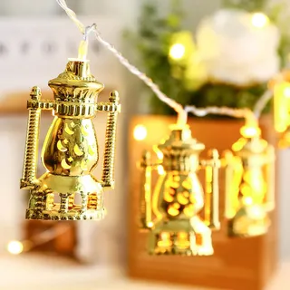 1.5M Ramadan Dekorationen Lichterketten Islam Eid Mubarak Deko Lichterkette Batteriebetrieben Party Geschenke