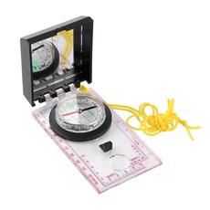 Dioche Militärkompass, Multifunktionskompass mit Mapping Ruler und Spiegel Emergency Kit für Outdoor-Aktivitäten