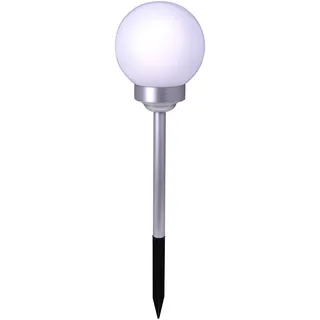 Light&More LED Solarleuchte Kugel 70 cm, Ø25 cm, Erdspieß - Weiß