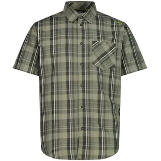 CMP Kurzarmhemd Sage / Pine / Bianco 4XL