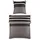 J.D. 8468 Gestreift Braun/Schwarz 135 x 200 cm + 80 x 80 cm