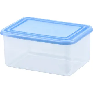 Curver 0,4L Frischhaltedose Lebensmittelbehälter Vorrats Gefrierdosen Lunchbox - Blau, Transparent