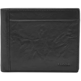 Fossil Geldbörse für Herren Neel, Leder Bifold schwarz 11,4 cm L x 2,5 cm B x 9,5 cm H ML3890001