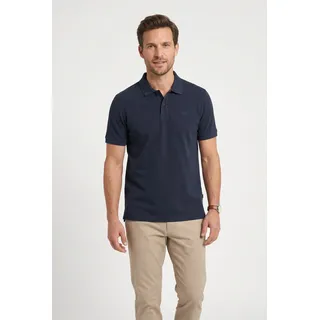 Poloshirt CAMEL ACTIVE, Herren, Gr. XL, night blau, Piqué, Obermaterial: 100% Baumwolle, unifarben, normal hüftbedeckend, Rundhals, Shirts Poloshirt, normale Passform, Polokragen, 2-Knopf-Form, mit Logo-Stickerei