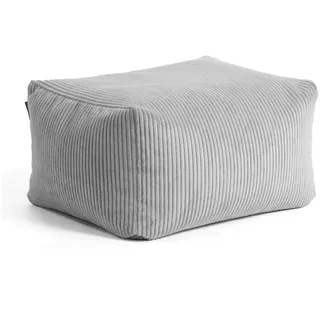 mokebo Pouf Der Ruhestifter Cord 65 x 35 x 55 cm Grau