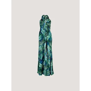Apricot Druckkleid "Maxikleid" mit Neckholder, navy