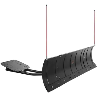 Vevor Schneeschild, 109/182cm Schneepflug-Set, leicht abnehmbar, universell montierbarer Schneeschieber mit Gummiklappen, Stahlklinge, Räumschild kompatibel mit den meisten UTVs & ATVs