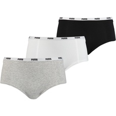 Bild von Damen Unterhose Mini short, 3er Pack / grey, black