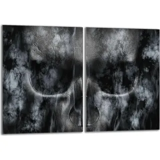 Glasherdplattenschutz 2x40x52 Totenkopf