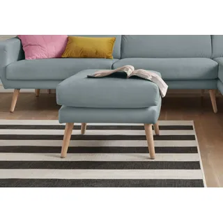 OTTO home Hocker Bille Mikrofaser 58 x 45 x 58 cm Grün