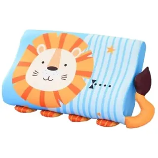 champracer Schlummerkids Kissen Original,Kinderkissen für Besserenund Gesünderen, Calmly Ergonomisch, Kawaii Tiere Kissen, Atmungsaktiv und Hautfreundlich (Mit Kopfkissenbezug) (Löwe,50 * 30 cm)
