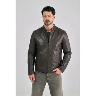 Freaky Nation Lederjacke "Weekend-FN SA", braun