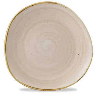 Churchill 12 x Teller flach Organic 29cm STONECAST nutmeg cream