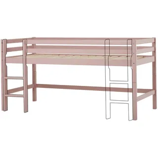 Hoppekids Hochbett ECO Dream MY COLOR 90 x 200 cm Kiefer massiv rosa
