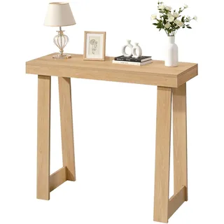 Vevor Konsolentisch 91,5 x 30,5 x 81 cm Naturholz