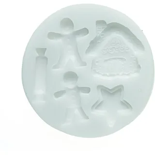 Silikomart | Silikonform für Zuckermasse CHRISTMAS, Form für Tortendekorationen, Thema Prinz, Maße 72 x 72 x 13 mm