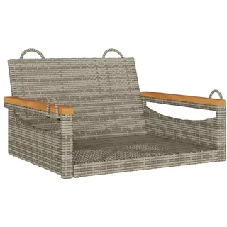 vidaXL Hängesessel Grau 63x62x40 cm Poly Rattan - Grau