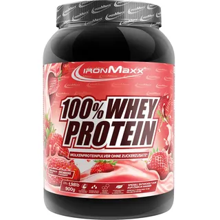 100% Whey Protein Erdbeere Pulver 900 g