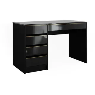 Vicco Sherry 120 cm ohne Spiegel, Schwarz, Hochglanz - Schwarz