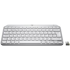 Bild MX Keys Mini for Business Pale Gray, weiß/grau, LEDs weiß, Logi Bolt, USB/Bluetooth, UK (920-010607)