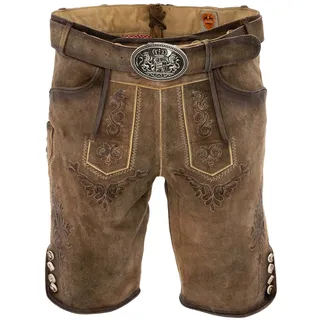 Country Maddox Maddox Herren, Trachten Lederhose kurz Modell RONN", - braun