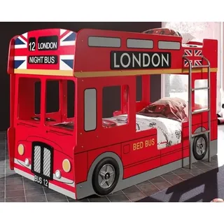 Vipack Etagenbett London Bus rot