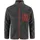 Fleece Dark Grey/Maroon XL