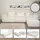 Couch Stoff L-förmig modular 2-Sitzer Beige