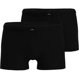 Retro Pants GÖTZBURG "X-Lastic", Herren, Gr. 6, schwarz, dunkel, uni, Single Jersey, Obermaterial: 95% Baumwolle, 5% Elasthan, eng, Unterhosen Retro Pants, eng, kurz, basic, mit Logo, Baumwollmix