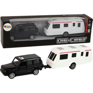 Geländewagen SUV Anhänger Wohnmobil Outdoor Camping Fahrzeug Spielzeug, Größe:UNIVERSAL - Schwarz