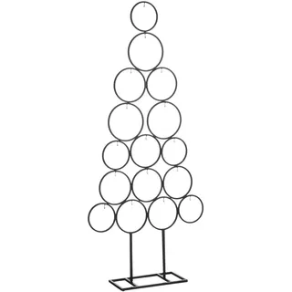 HOUSE OF SEASONS Dekoration Weihnachtsbaum 53 cm x 15 cm x 117,5 cm Schwarz