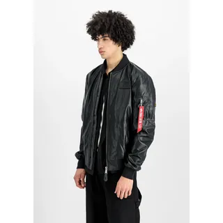 Alpha Industries MA-1 VF Vegan Leather Lederjacke für Herren Black