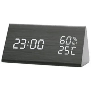 INF LED-Wecker schwarz