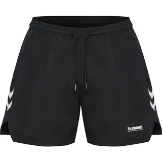 hummel Badeshorts "hmlPULSE SWIM SHORTS" mit Innenslip, seitliche Taschen, schwarz
