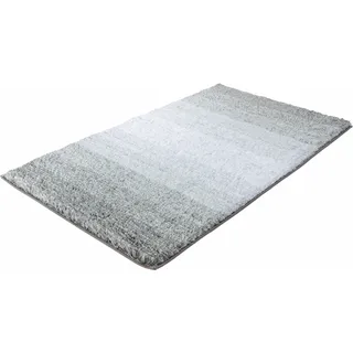 KLEINE WOLKE Badteppich Oslo Platinfarben 70 x 120 cm