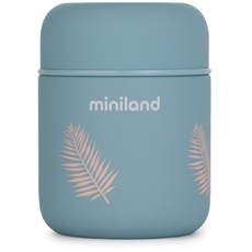 Bild Miniland FOOD THERMY MINI PALMS. 280ml Isolierbehälter für Babybrei und feste Nahrung, aus hochwertigem Stahl, blau, 89443
