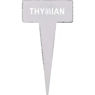 Kräuterstecker Thymian 15 cm Weiß